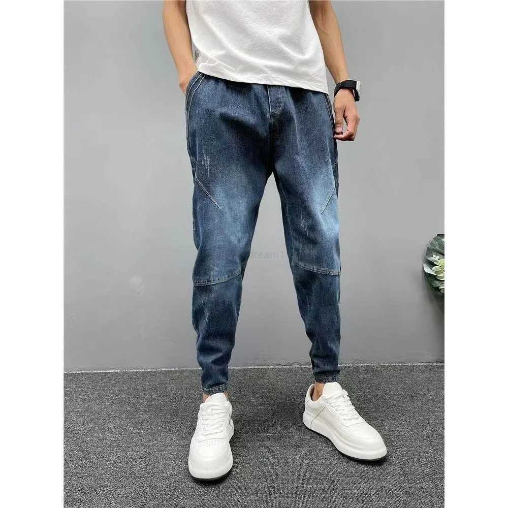 Spring Summer Cargo Jeans Men Streetwear Denim Jogger Pants Men Baggy Harem Jean Trousers pantalones hombre y2k streetwear Z240912