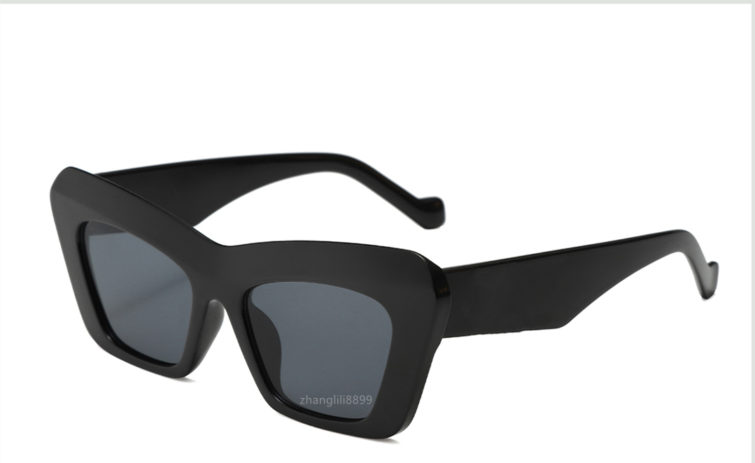 Sunglasses For women Summer CAT EYES style Anti-Ultraviolet 6119 Retro Plate Square full frame fashion Eyeglasses Random Box