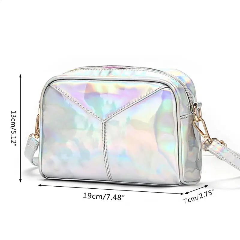 Women Shoulder Bags Leather Holographic Evening Handbags Hobo Messenger Crossbod 240725ZYl