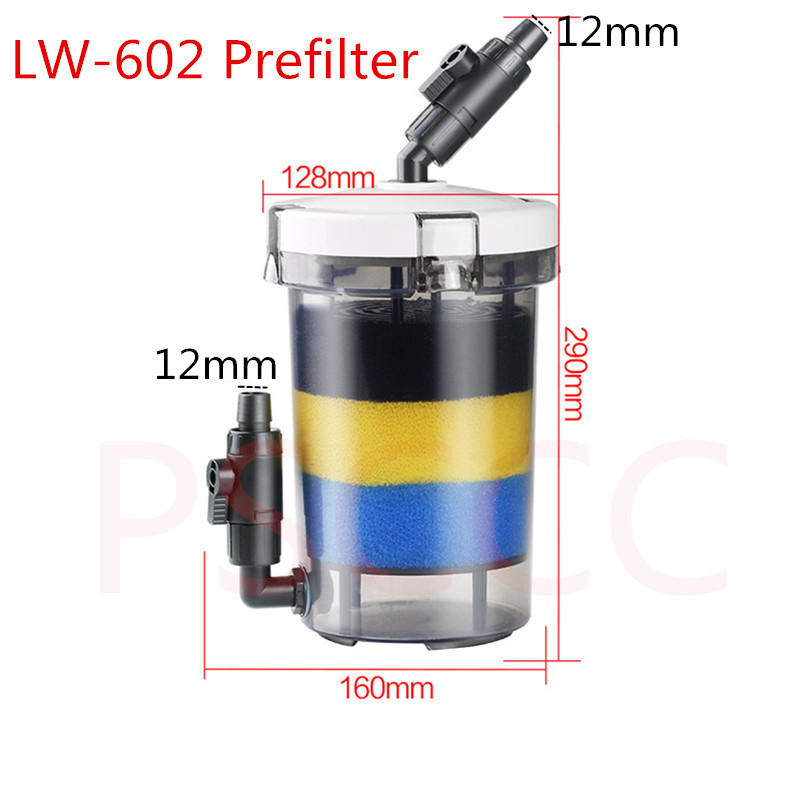 Atman Pre filter for aquarium fish tank external prefilter barrel QZ30 turtle jar external barrel filter pump