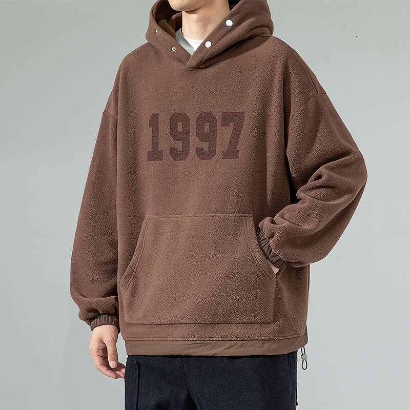 Polar Fleece Hooded Men, 2024 Autumn for Teenagers, Letter Printed Loose Jacket, Men's Sweatshirt Trend Pink Flower Hoodie Sweatshirt Mens Clothi