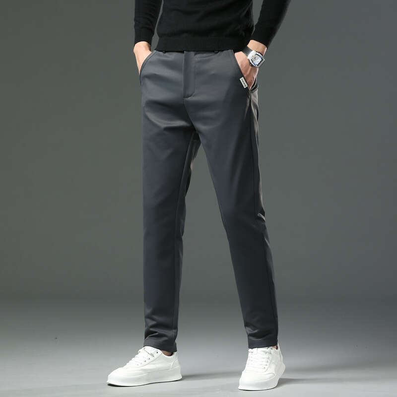 Mens Spring Autumn 2024 New Straight Tube Versatile Loose and Luxurious Business Slim Fit Casual Mens Pants Jeans for Pregnant Women Pants Trousers Ca