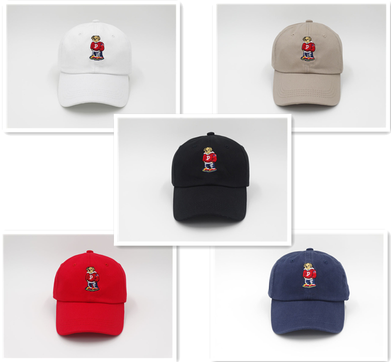 Free Shipping Trucker hat Designer baseball Cap New arrival bone Curved visor Bear dad polo hat for men hip hop