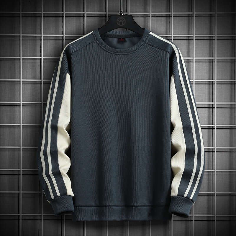 Men's 2024 Spring New Versatile Long Sleeved T-shirt Pullover Round Neck Hoodie Men's Base Shirt Large Size Sweet Outstanding Sweatshirt Wom