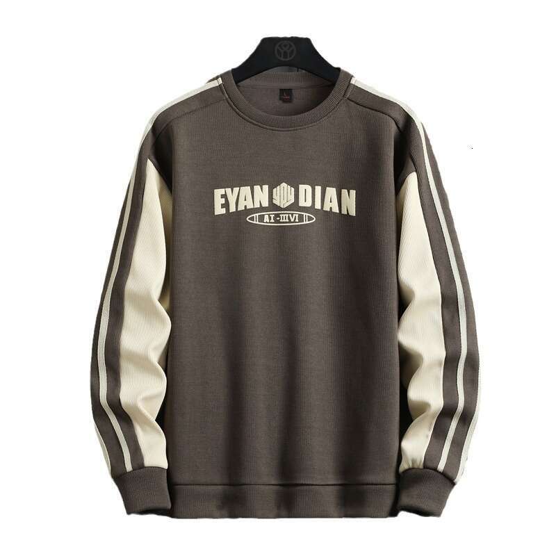 Sweatshirt 2024 Spring New Versatile Korean Version Trendy Long Sleeved T-shirt Plus Size M-8XL Base Shirt Men's Top Seasons Sweatshirt Designer