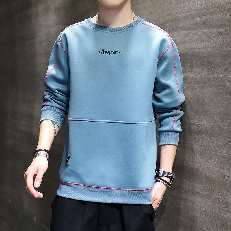 New Hoodie 2024 Spring Long Sleeved T-shirt Korean Version Ins Casual Pullover Base Top Men's Fashion Trend Y2k Hoodies for Men Jackets Hoodrich 