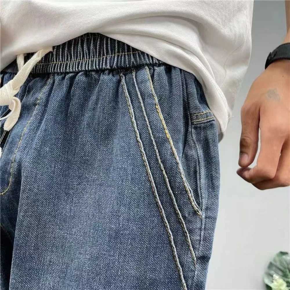 Spring Summer Cargo Jeans Men Streetwear Denim Jogger Pants Men Baggy Harem Jean Trousers pantalones hombre y2k streetwear Z240912