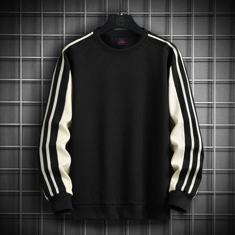 Men's 2024 Spring New Versatile Long Sleeved T-shirt Pullover Round Neck Hoodie Men's Base Shirt Large Size Sweet Outstanding Sweatshirt Wom