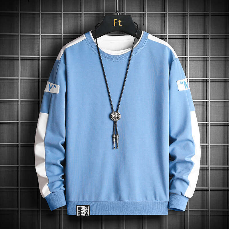 2024 Spring New Long Sleeve T-shirt Ins Korean Edition Hoodie Bottom Shirt Casual Loose Top Men's Wear Y2k Pink Desinger Hoodie Zip Up Hoodie Men