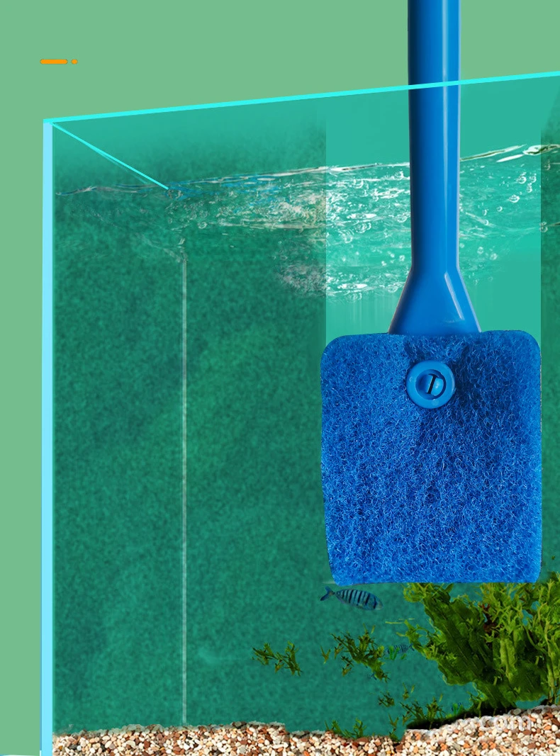Aquarium Fish Tank Glass Plant Cleaning Brushes Floating Clean Window Algae Scraper Sponge Accessories Fish Tank Cleaning Tools