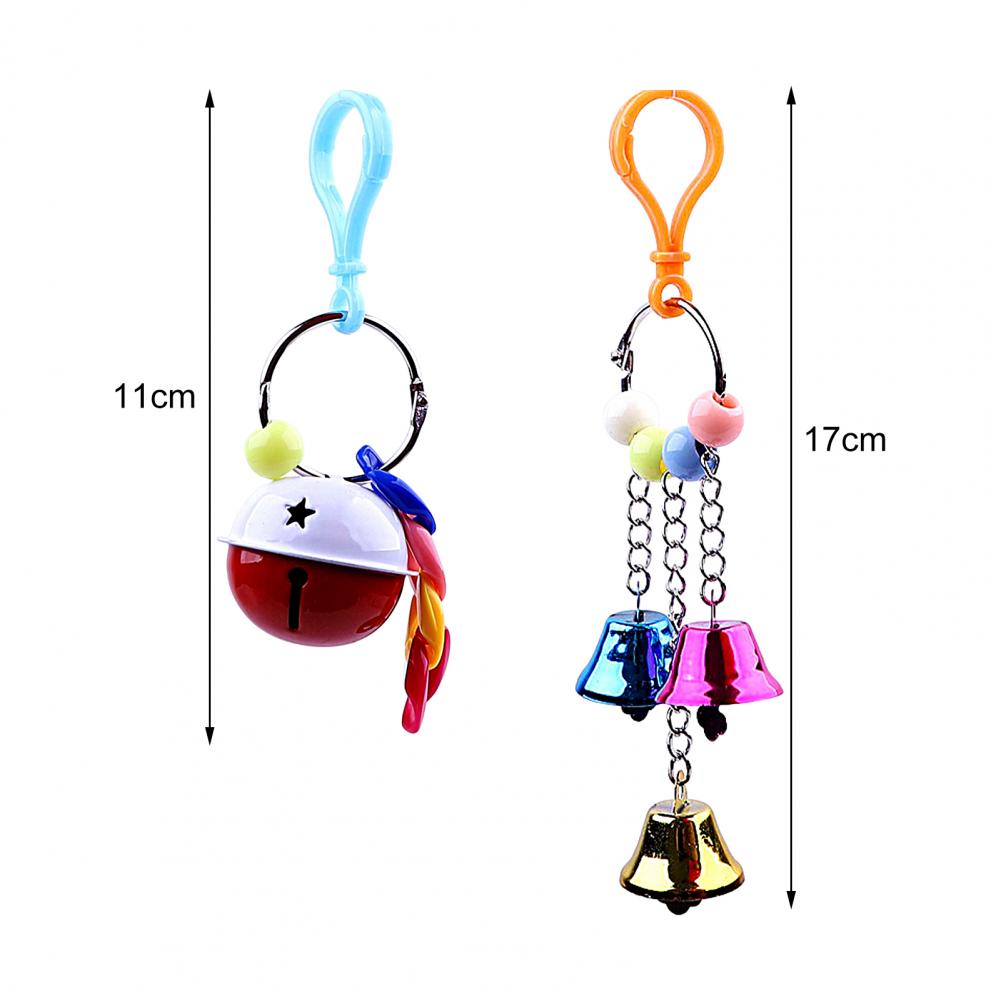 2025 new Bird Scratch-resistant Bite-Resistant Anti-broken Fade-less Lanyard Grinding Mouth Crisp Bell Round Ring Parrot T