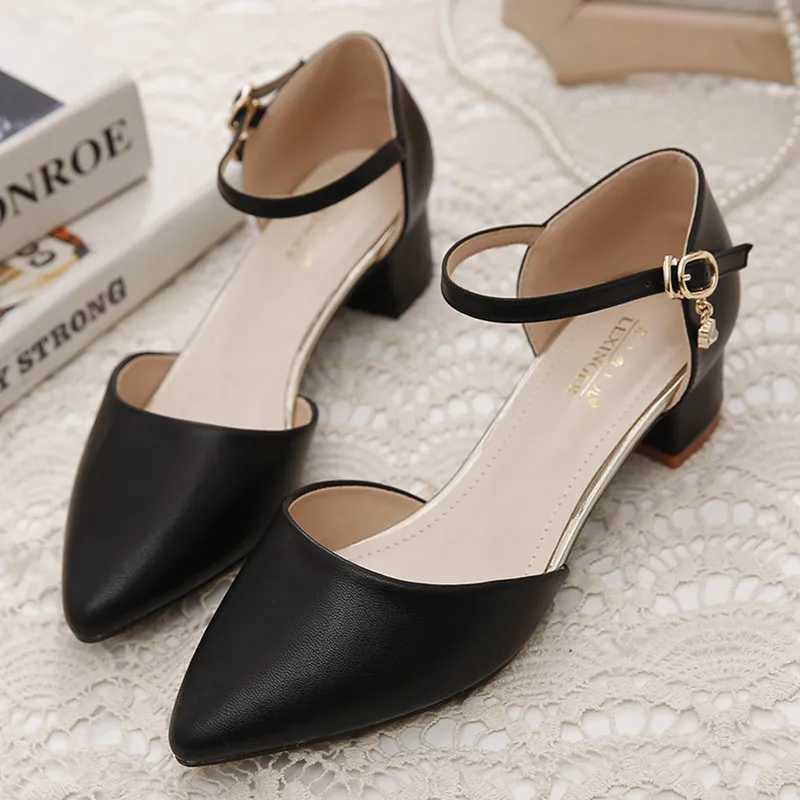 High Quality Womens High Heels Mary Janes High Heels Sandals Pointed Toe Elegant Womens Shoes Pump New High Heels Casual Comfort Designer T241024