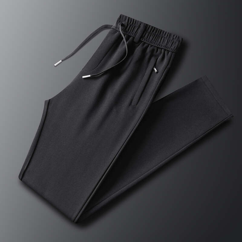 2024 Autumn New Cotton Plus Size Casual Long Leg Binding Sports Mens Sanitary Pants Super Elasticity and Sweat Pants Unisex Military Pants for Man