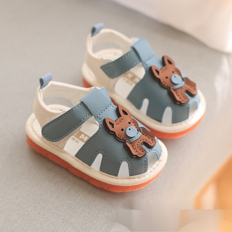 Summer Sandals, Baotou Baby Learning Walking Boys Girls, Baby's Name: Shoes, Cartoon Soft Sole, and Loud Children's Shoes F704-24
