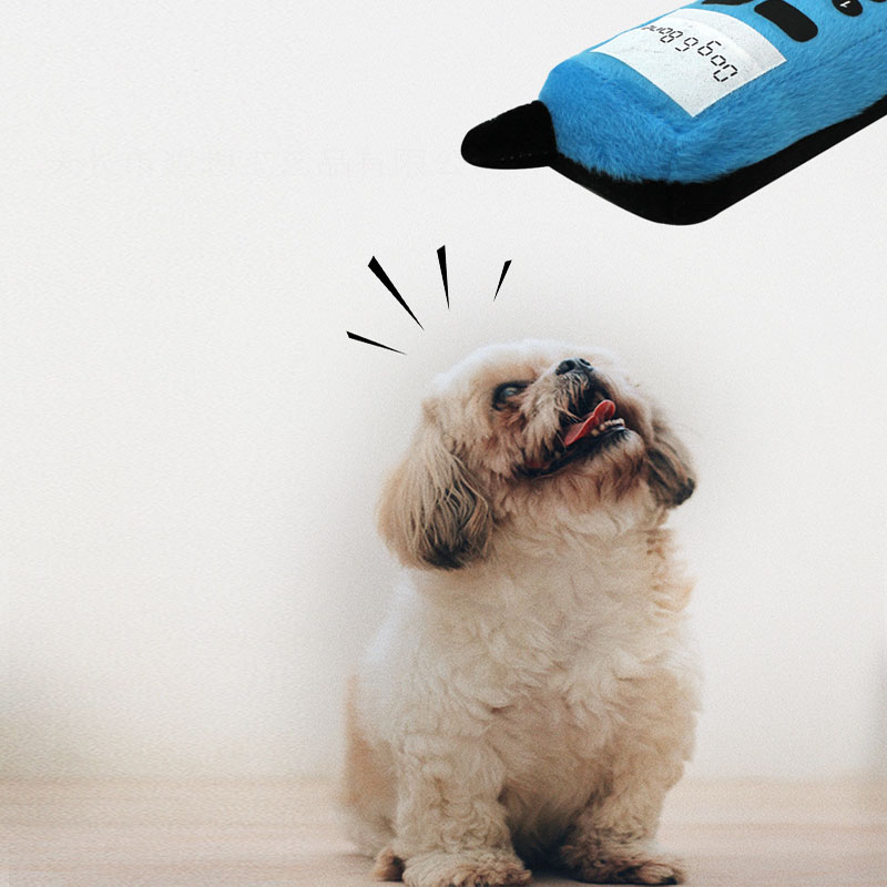 Mobile Phone Shape Pet Sound Toy Plush Dog Chew Toy Puppy Kitten Teeth Cleaner Toothbrush Soft Pet Molar Dog Training Toys