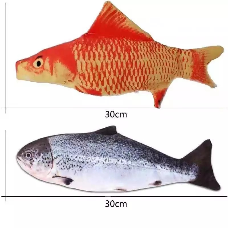 Pet Soft Electronic Fish Shape Cat Toy Electric USB Charging Simulation Fish Toys Funny Cat Chewing Playing Supplies Dropshiping