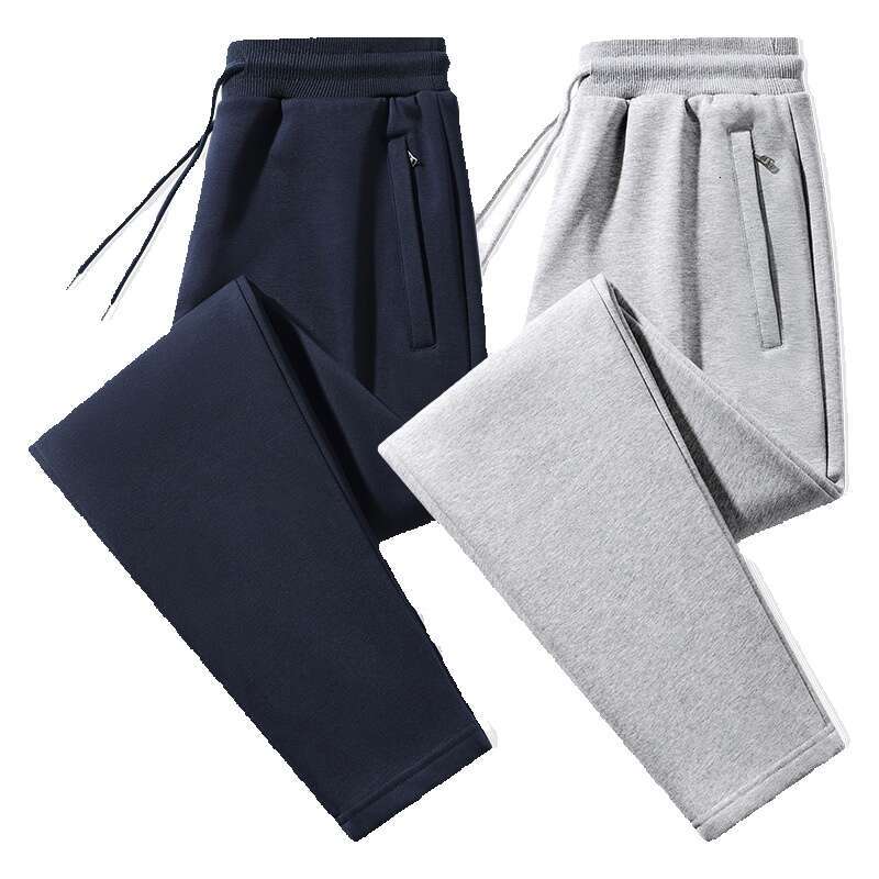 New Pure Cotton Sports for Mens Casual 2024 Spring/summer Fat Up Plus Size Loose Straight Leg Guard Pants Half Pants for Men Waterproof Trousers Man