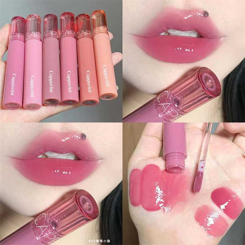 6 Colors Moisturizing Water Lip Gloss Crystal Jelly Mirror Lips Honey Lip Lines Desalination Tender Repair Lip Gloss Lip CareW250219