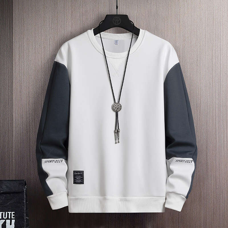 Sweatshirt for Men in Spring 2024, Base Shirt, Round Neck Sweatshirt, New Korean Version, Loose Long Sleeved T-shirt, Men's Style Hoody Season Ho