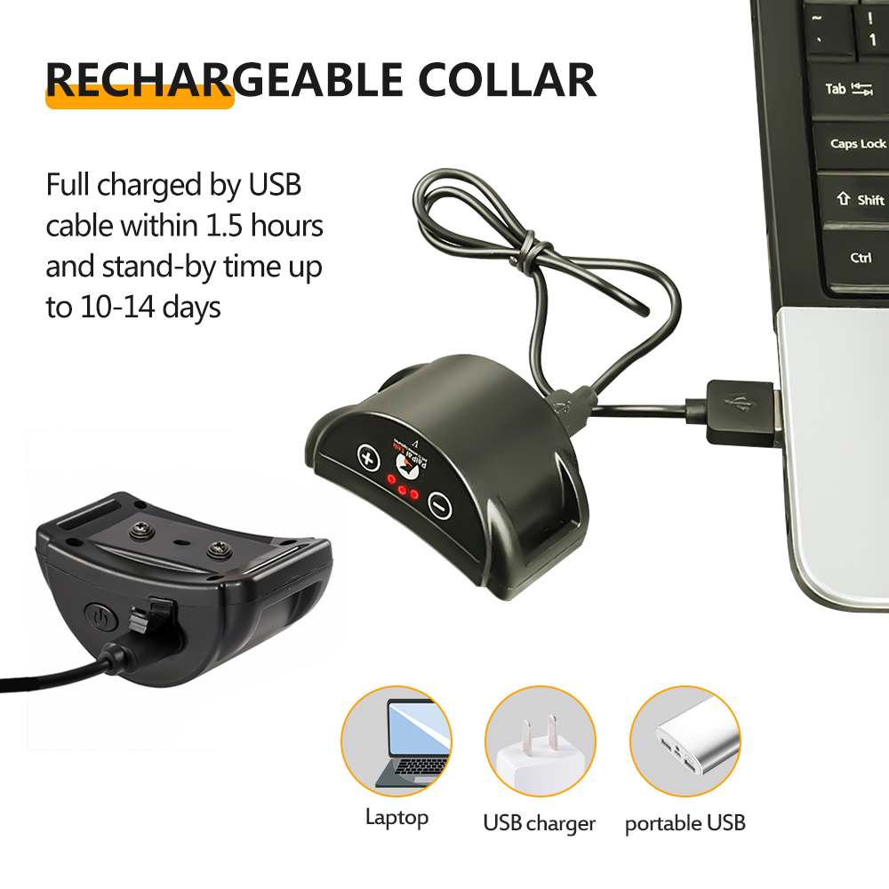 Rechargeable No Static Shock Anti Barking Dog Collar 2020 Anti-Bark Collar Device For Dog
