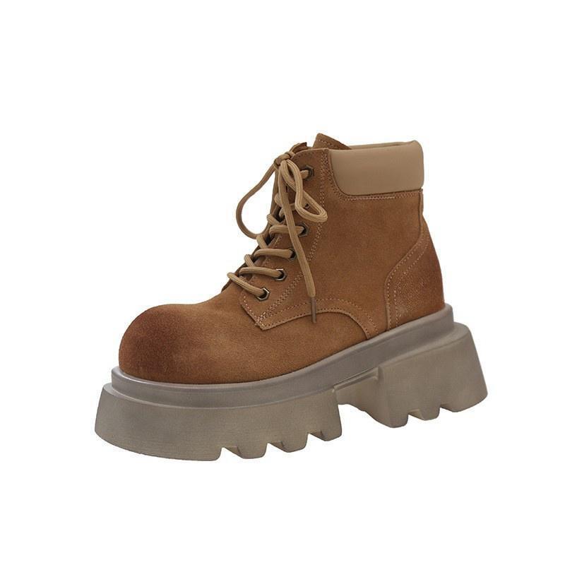 Women's retro fashionable height increasing short boots