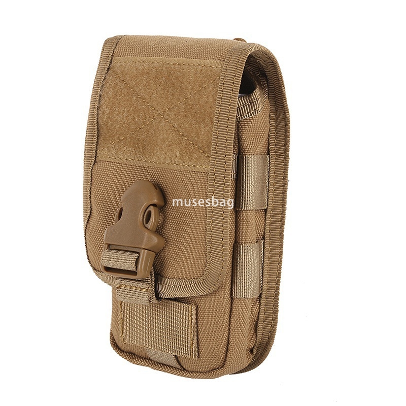 Outdoor new sports double-layer mobile phone bag card bag tactical hanging bag camouflage multi-functional running Fanny pack