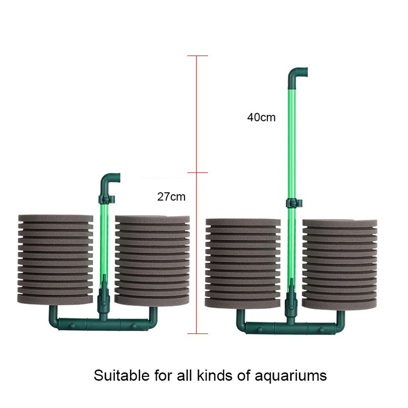 Large Size Bio Sponge Filter Aquarium Fish Tank Shrimp Pond Air Pump Biochemical Filtration Noiseless Foam aquarium accessories