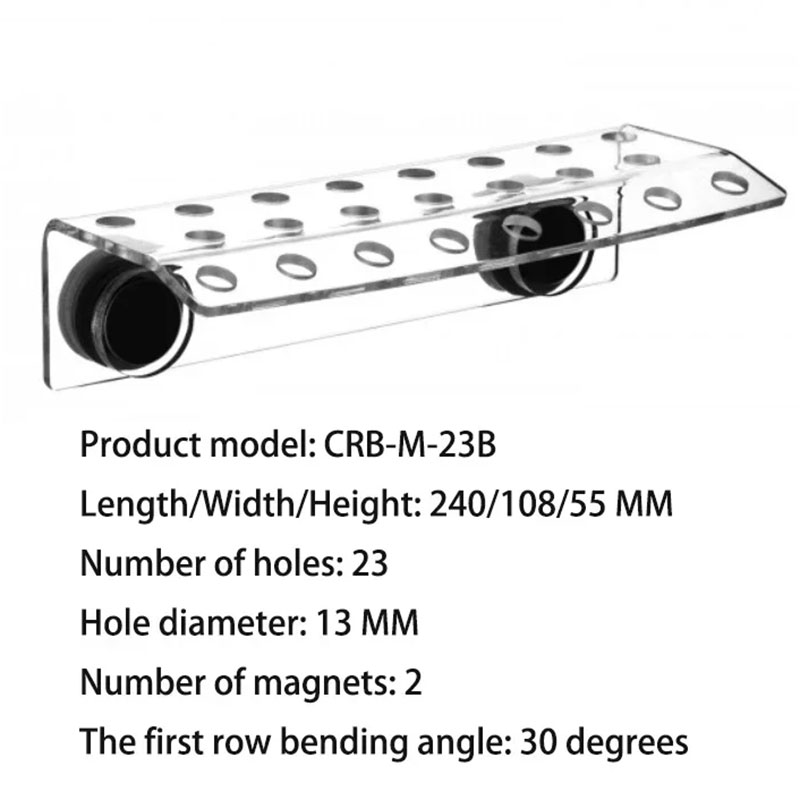 Marine Sources Aquarium Acrylic Magnetic Coral Frag Racks Plug Holder Bracket for 15mm Glass Thickness