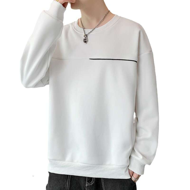 2024 Spring New Casual Fashion Versatile Youth Handsome Long Sleeve T-shirt Round Neck Men's Sweatshirt Y2k Hoodie Streetwear Mens Fashion Hoodie