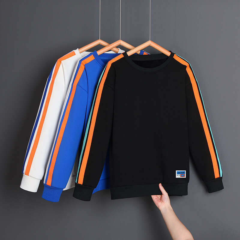 Men's Loose Round Neck Long Sleeved T-shirt for Spring and Autumn, Ins Fashion Brand 2024 New Autumn Outfit, Base Coat, Top Coat Sweatshirt Mens 