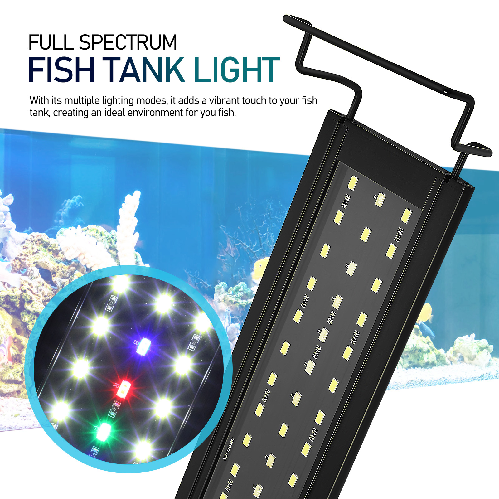 Fish Tank Lights Plant Accessories for Aquarium Ocean Illumination Planting Lamp Abs Marine