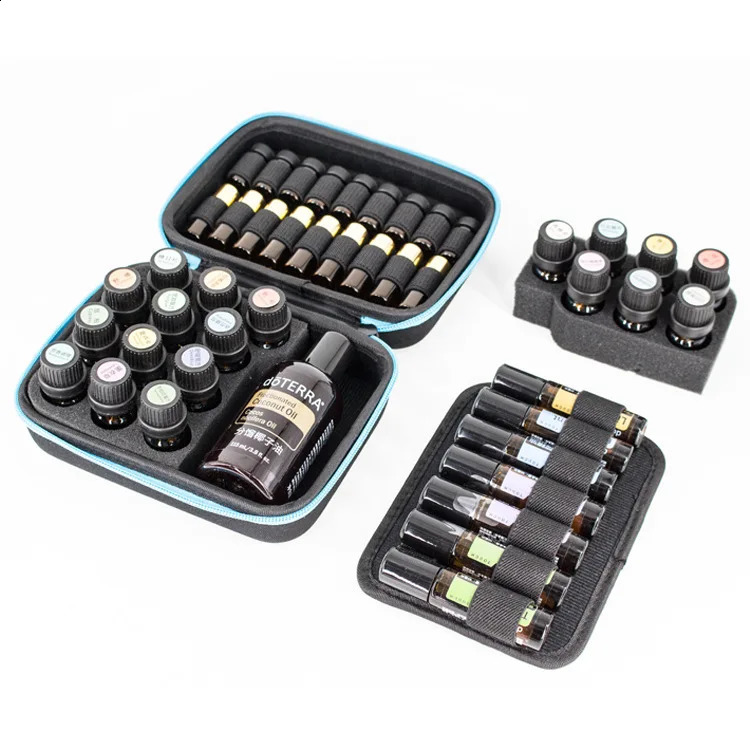 Essential Oil Case Storage Bag Holder 19 Bottles 5ML 10ML 15ML Essential Oil Bottle Organizer Women Perfume Oil Collect Case 240726