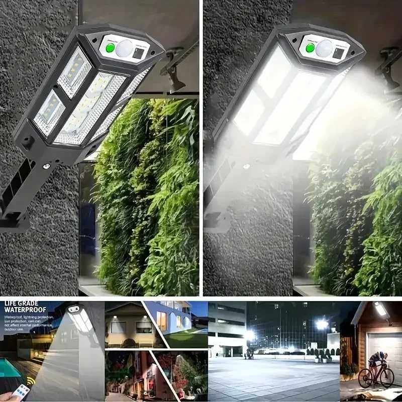 15000LM lighting 500 outdoor solar light with motion sensor 3-mode waterproof IP65 solar street light Z250301