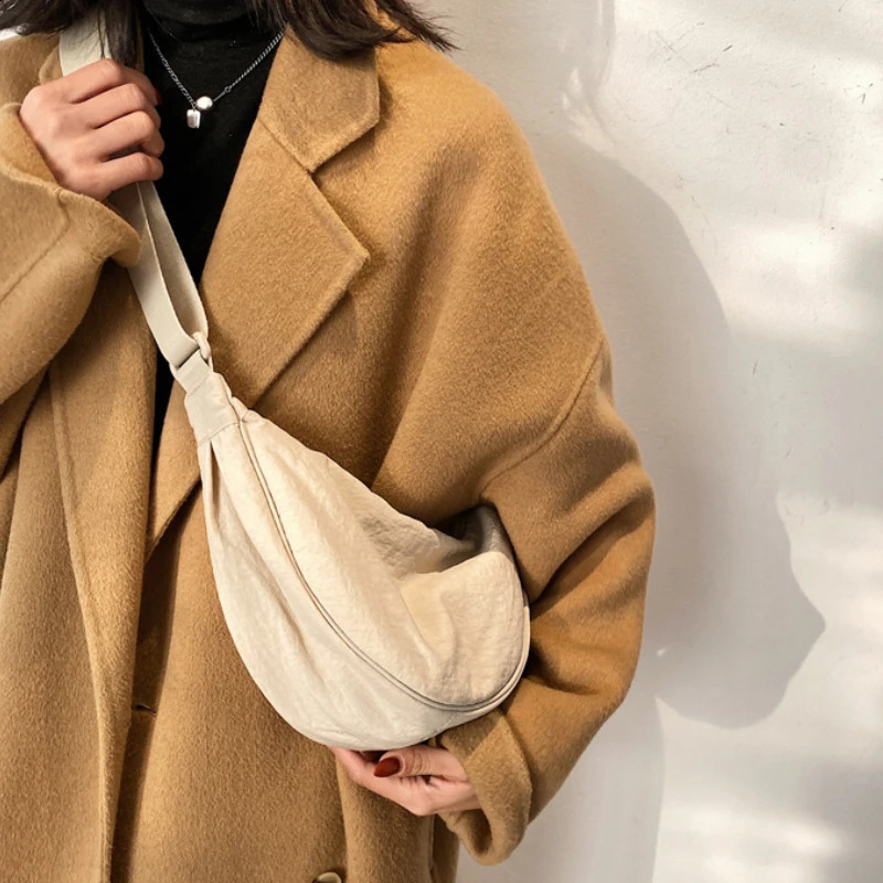Casual Nylon Hobos Crossbody Bag for Women Shoulder Bags Large Capacity Tote Lady Travel Shopper Female Purses 2023 240830