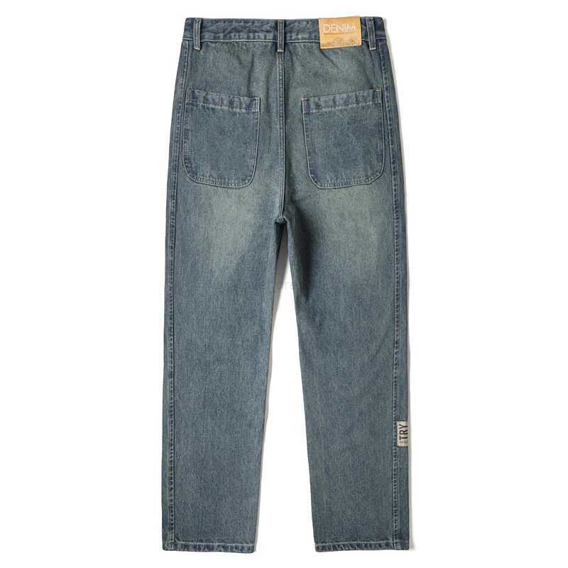 Baggy Jeans Men Wide Leg Pants Casual Oversize Jeans For Men Clothing Loose Fit Streetwear Vintage Male Denim Trousers New Z240912