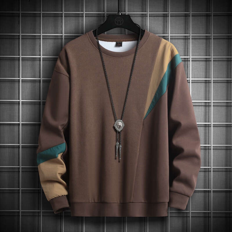 Sweatshirt 2024 Autumn New Item Light Luxury Korean Version Casual Cotton Base Shirt Versatile Men's Long Sleeved T-shirt Hoodies for Men Designe