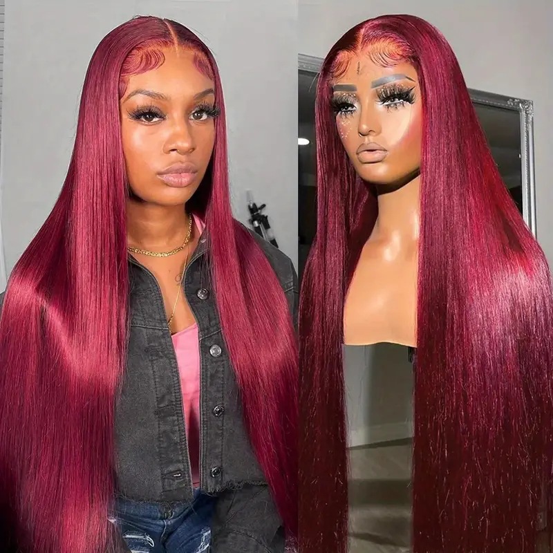 Glueless Wigs Human Hair Lace Frontal Wig Straight Human Hair Wig HD 13X4 13X6 Lace Front Wig 4X4 Gluless Wig Ready To Wear