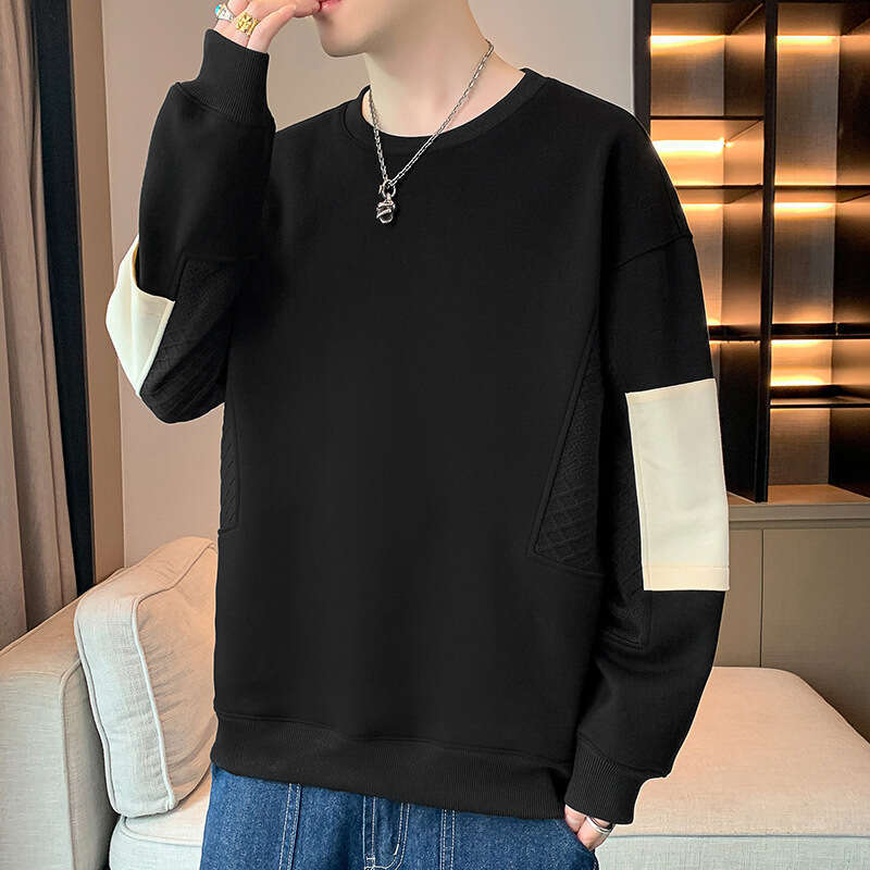 300g 2024 Autumn New Casual Versatile Youth Handsome Long Sleeved T-shirt Round Neck Men's Hoodie Flower Hoodie Designer Hoodrich Hoodies Women