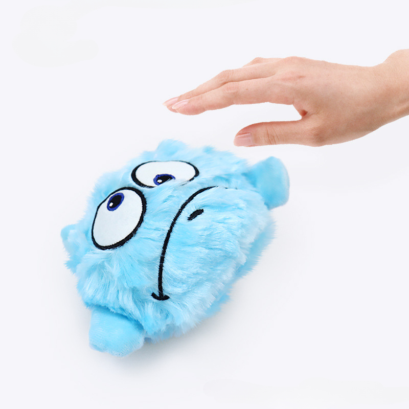 Dog Interactive Toy Monster Plush Sound Toys Swinging Bounce Dog Plaything Electronic Vibration Automatic Movement Pet Supplies