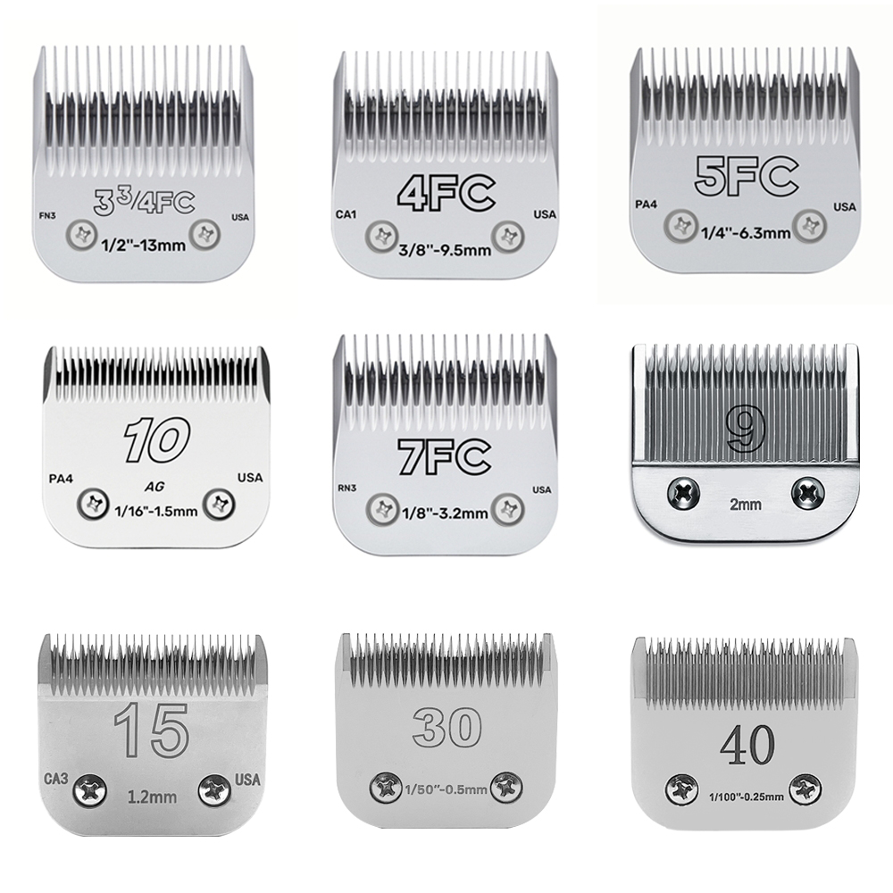 Dog Grooming Clipper Replacement Blades Compatible with Andis Pet Clipper/Oster-A5/Wahl KM-10 Series Dog Clipper