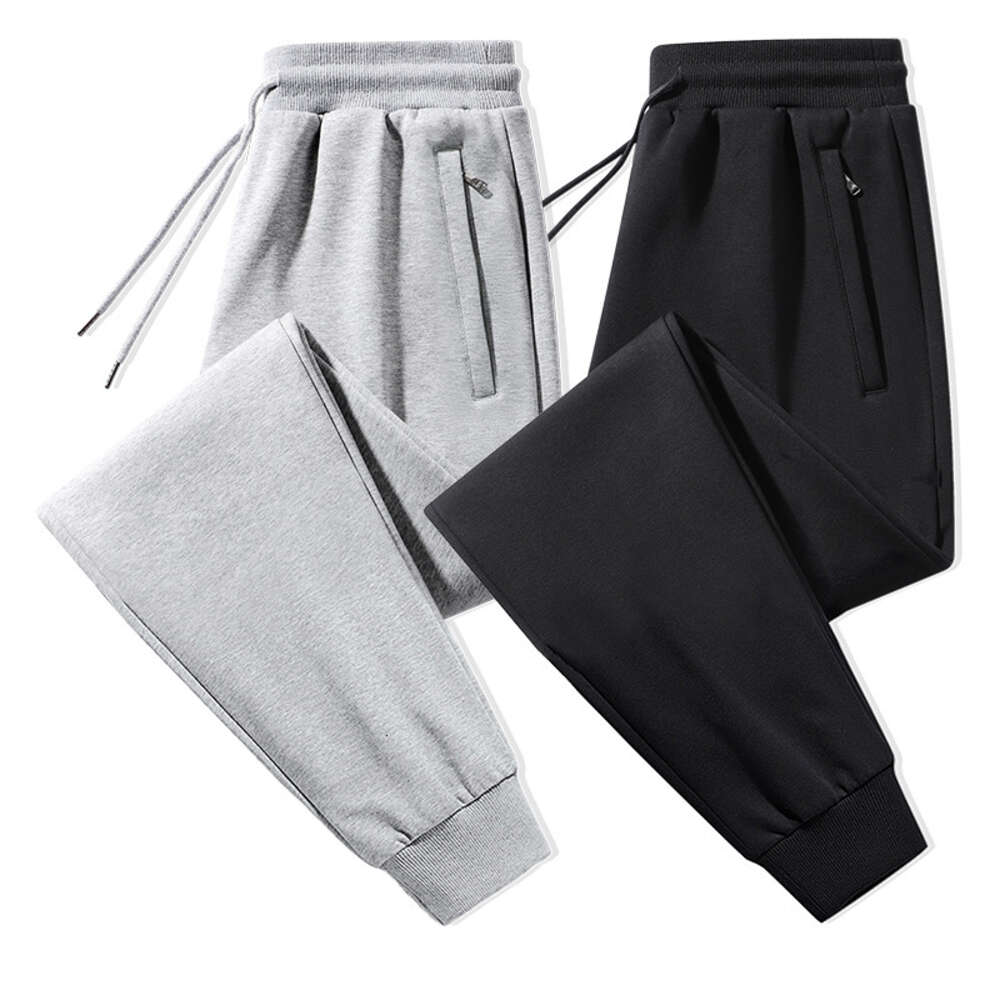 New Pure Cotton Sports for Mens Casual 2024 Spring/summer Fat Up Plus Size Loose Straight Leg Guard Pants Half Pants for Men Waterproof Trousers Man