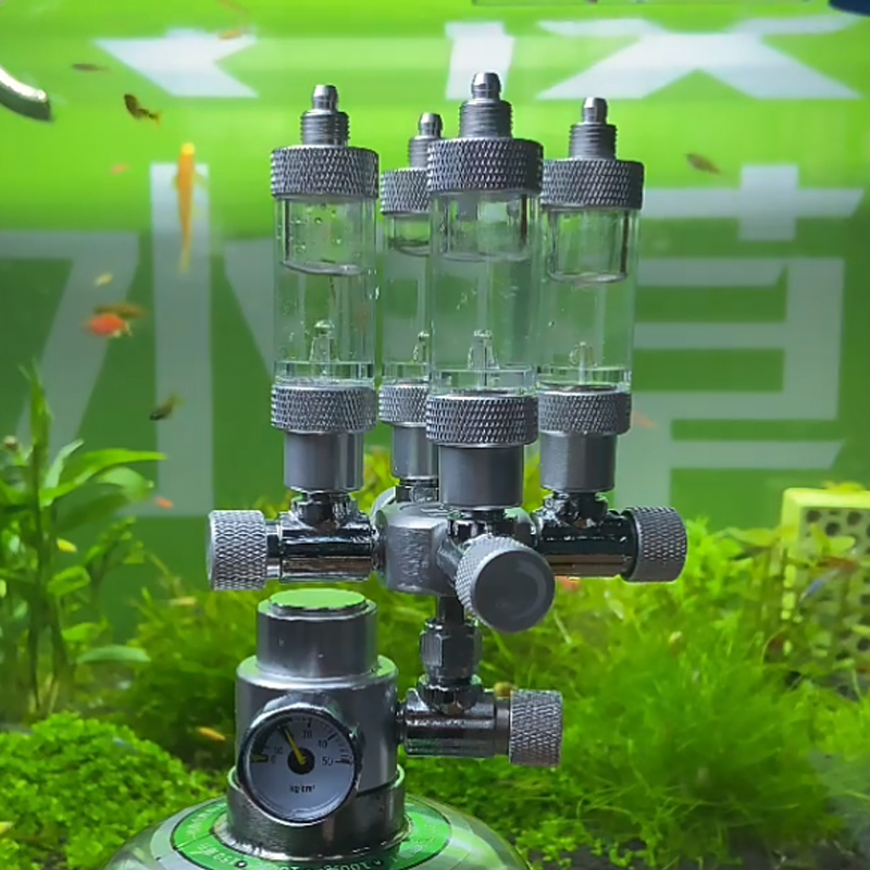 Stainless steel multi-channel Aquarium CO2 separator distributor check valve fish tank CO2 generator CO2 regulator accessories