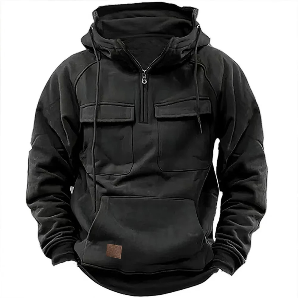 Retro Mens Hoodies Sportswear Street Clothing Super Large Pull Up Harajuku Solid Color w240822