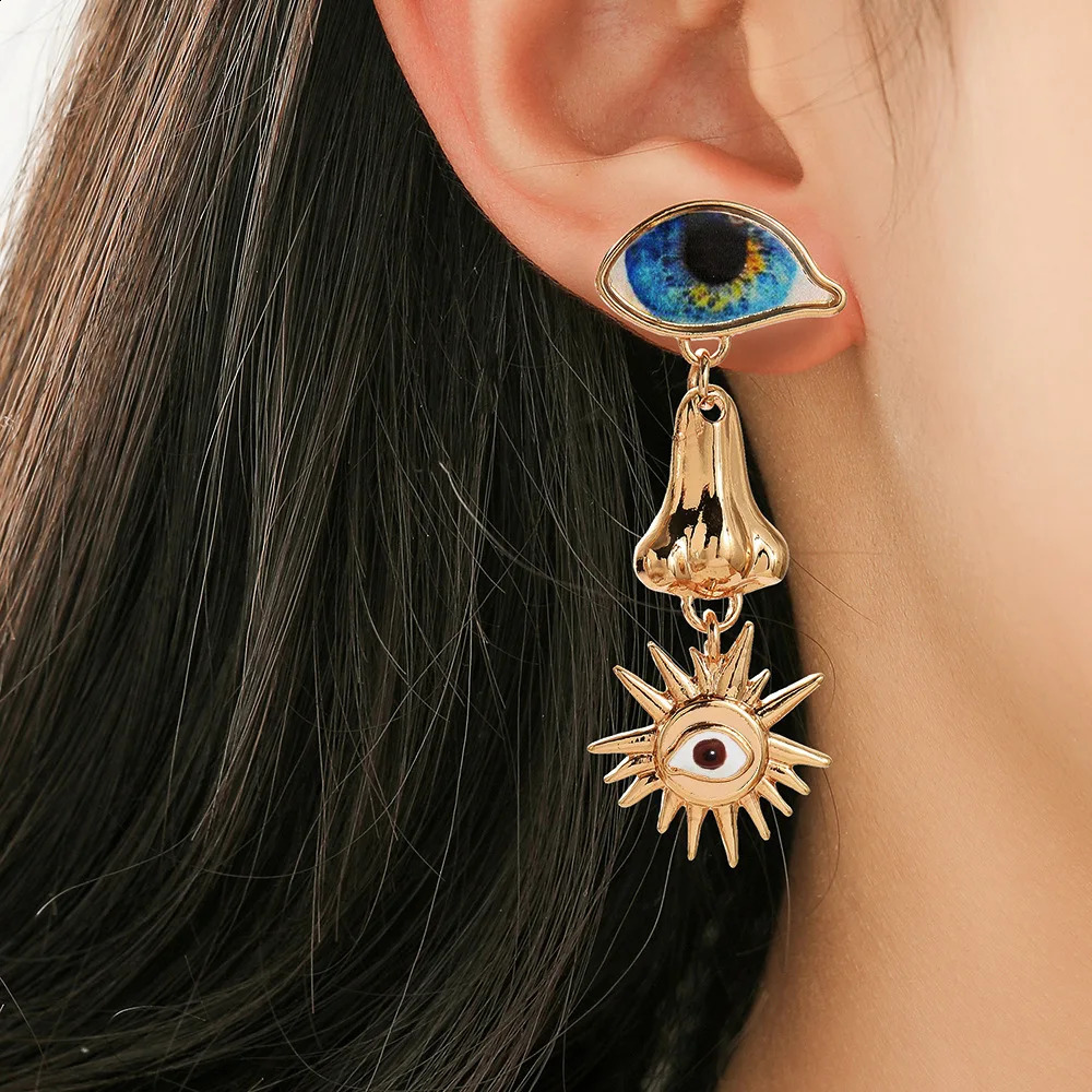 Evil Eye Vintage Tassel Earrings for Women - Crystal Pearl Jewelry 4