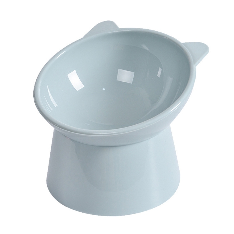 Dog Bowl Raised for Cat Food Water Bowls with Elevated Stand Pet Feeding Bowl No-Spill 45° Slanted Pet Dish Blue/Green/P