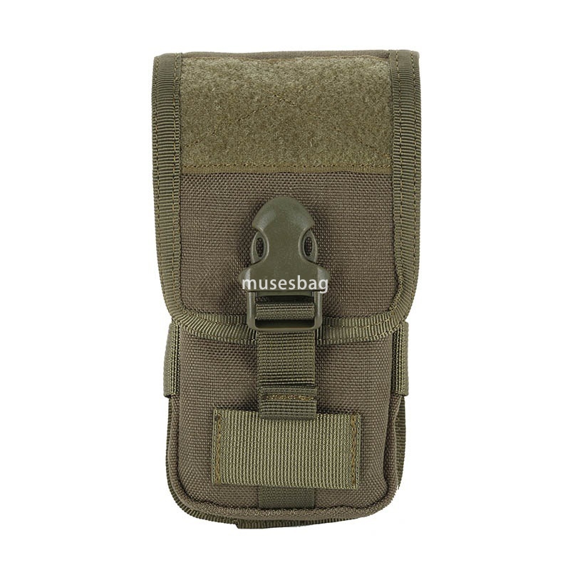 Outdoor new sports double-layer mobile phone bag card bag tactical hanging bag camouflage multi-functional running Fanny pack