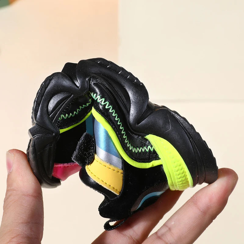 DIMI Autumn Baby Shoes Boy Girl Soft Leather Toddler First Walk Fashion Waterproof NonSlip Infant Sneaker T2106 240723