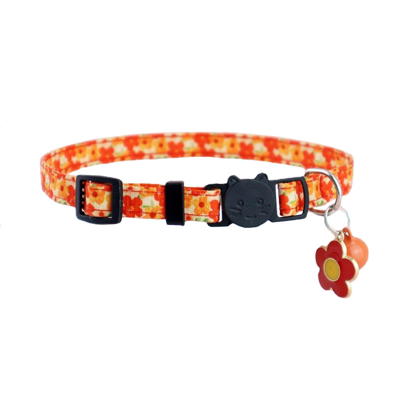 Boho Ethnic Cat Collar Adjustable Cat Collar with Bells and Delicate Pendants Loss Prevention Pet Collar for Kittens and Puppies