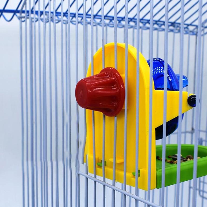 1PCS Pet Bird Toys For Parrots Bird Cage Feeder Foraging Intelligence Fun Training Leaking Food Props Random Color Accessories