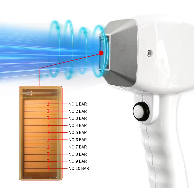 Professional 808 Diode Laser Hair Removal Permanent Effect Picosecond Laser Tattoo Removal Eyebrow Cleaning Freckle Spot Elimination 2 Handles Machine